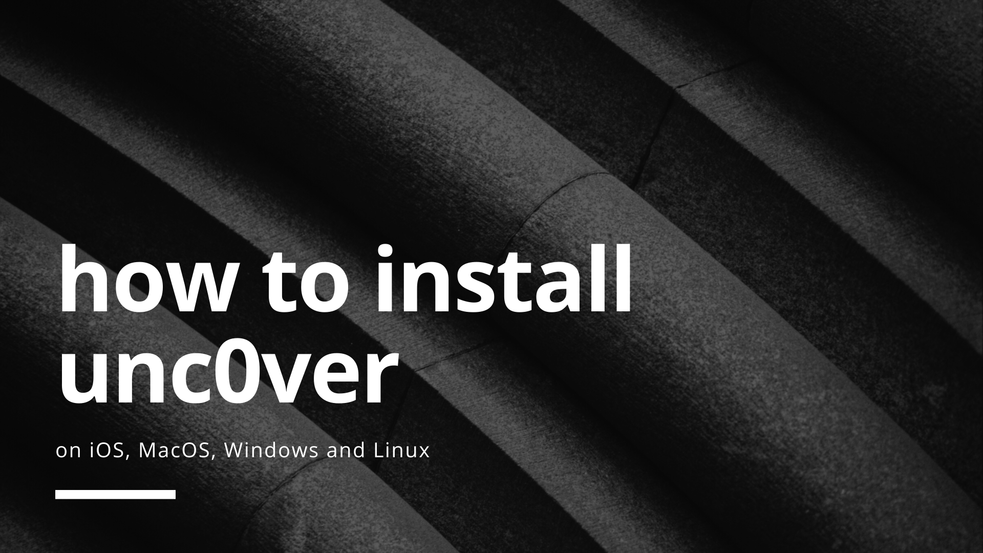 how to install unc0ver